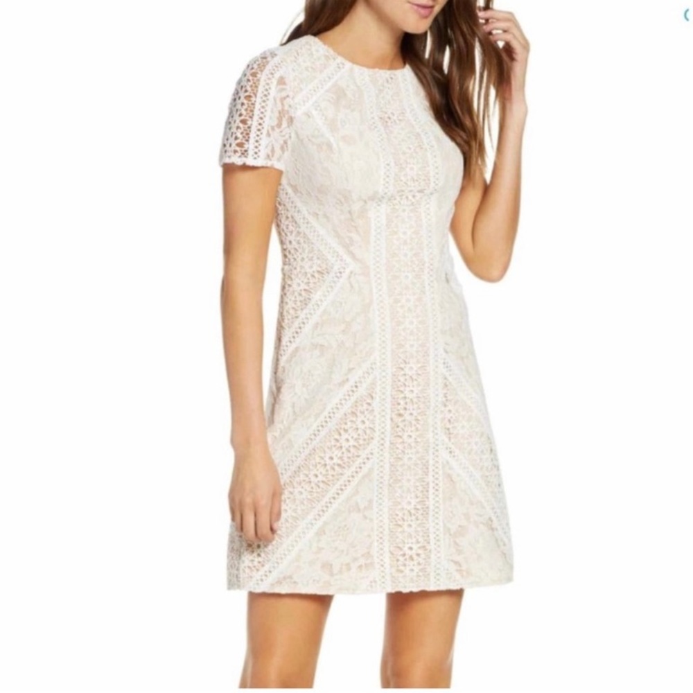 Eliza J White Lace Dress size 10 NWOT